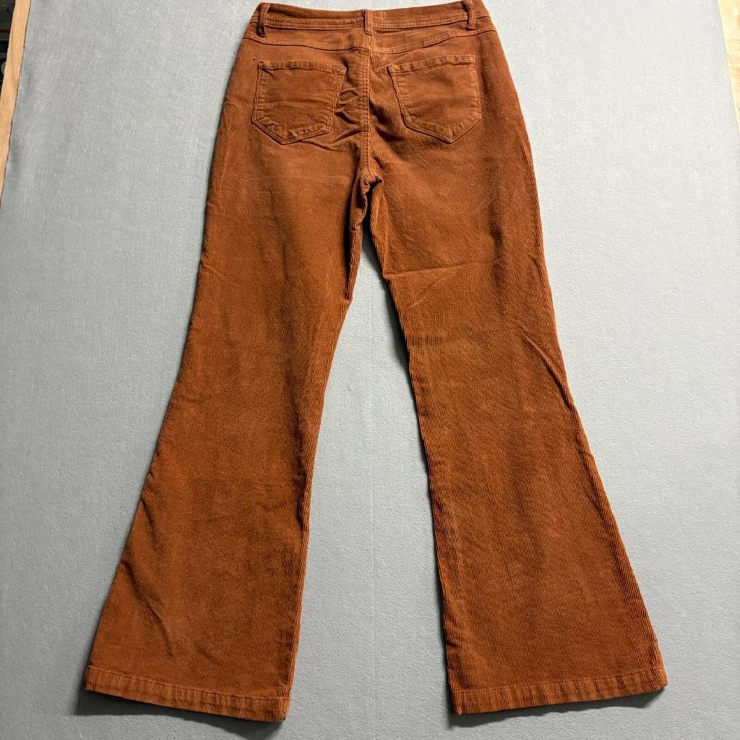 Kensie Jeans The Savannah Corduroy Pants Womens 10/30 Brown High Rise Flare