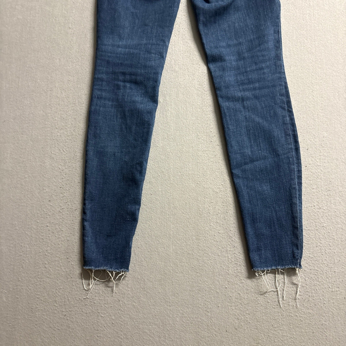 KUT from the Kloth Skinny Jeans Womens 4 Blue Ankle Raw Raw Hem Stretch Denim