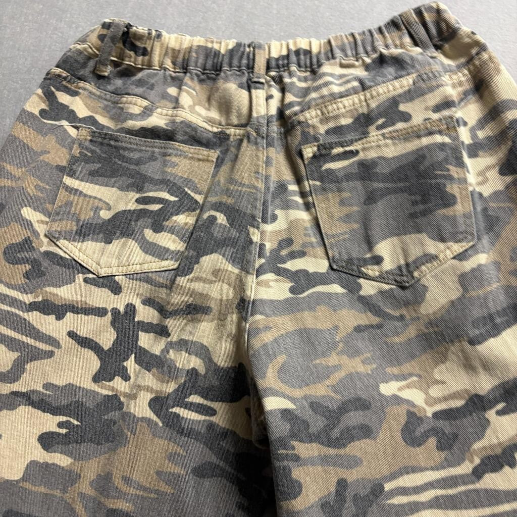 Shein Curve Cargo Pants Womens 1XL Camouflage Green Brown Cotton Utility Utility