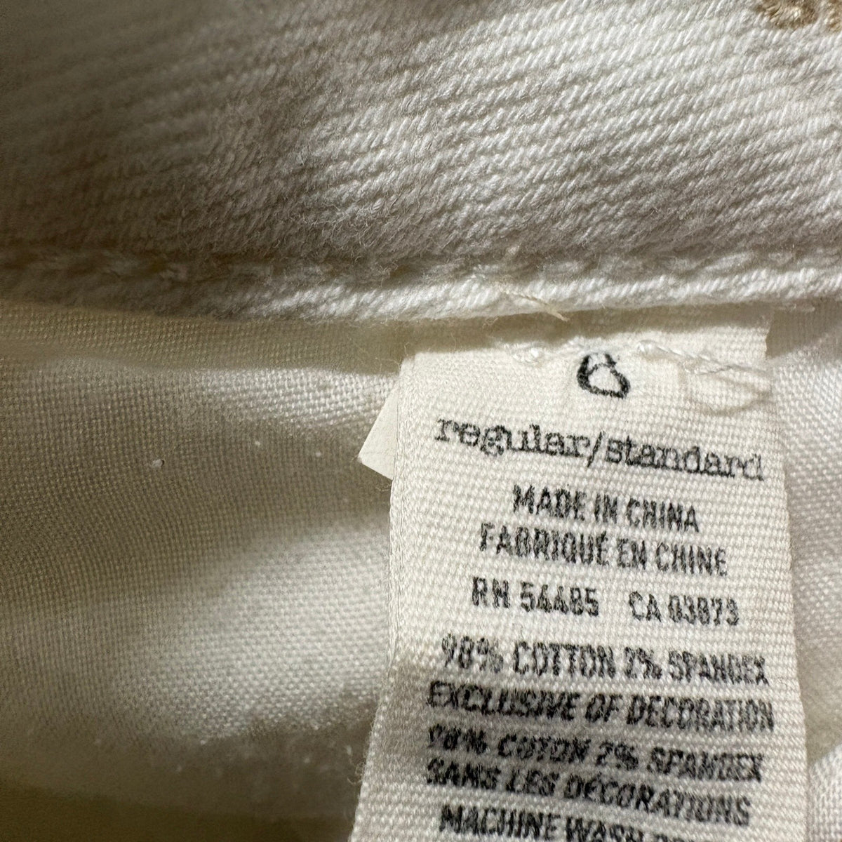 American Eagle Outfitters Womens Skinny Jeans Size 6 Regular White Stretch Denim