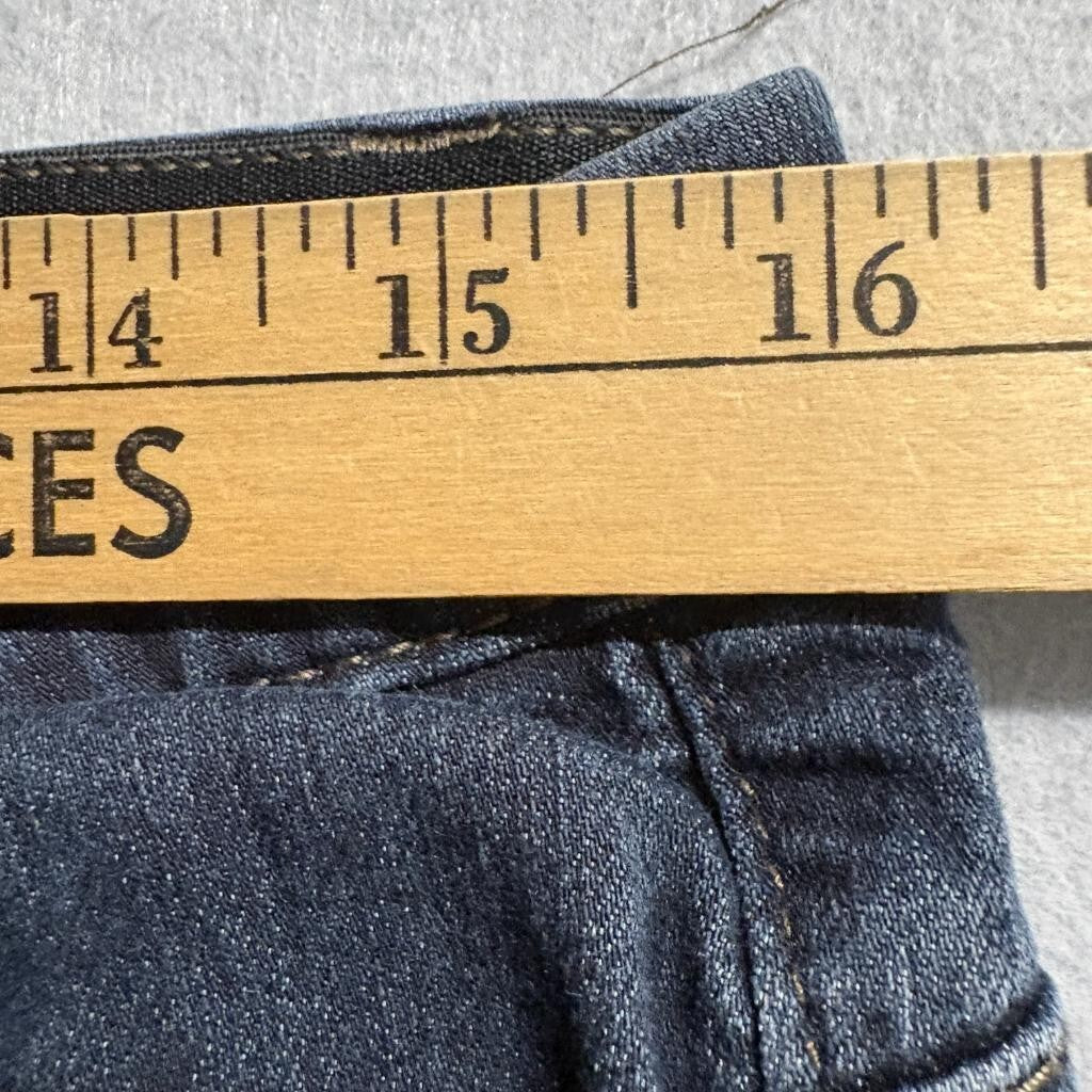 Democracy Ab Technology Skinny Jeans Womens 10P Blue Stretch Denim Crop Ankle
