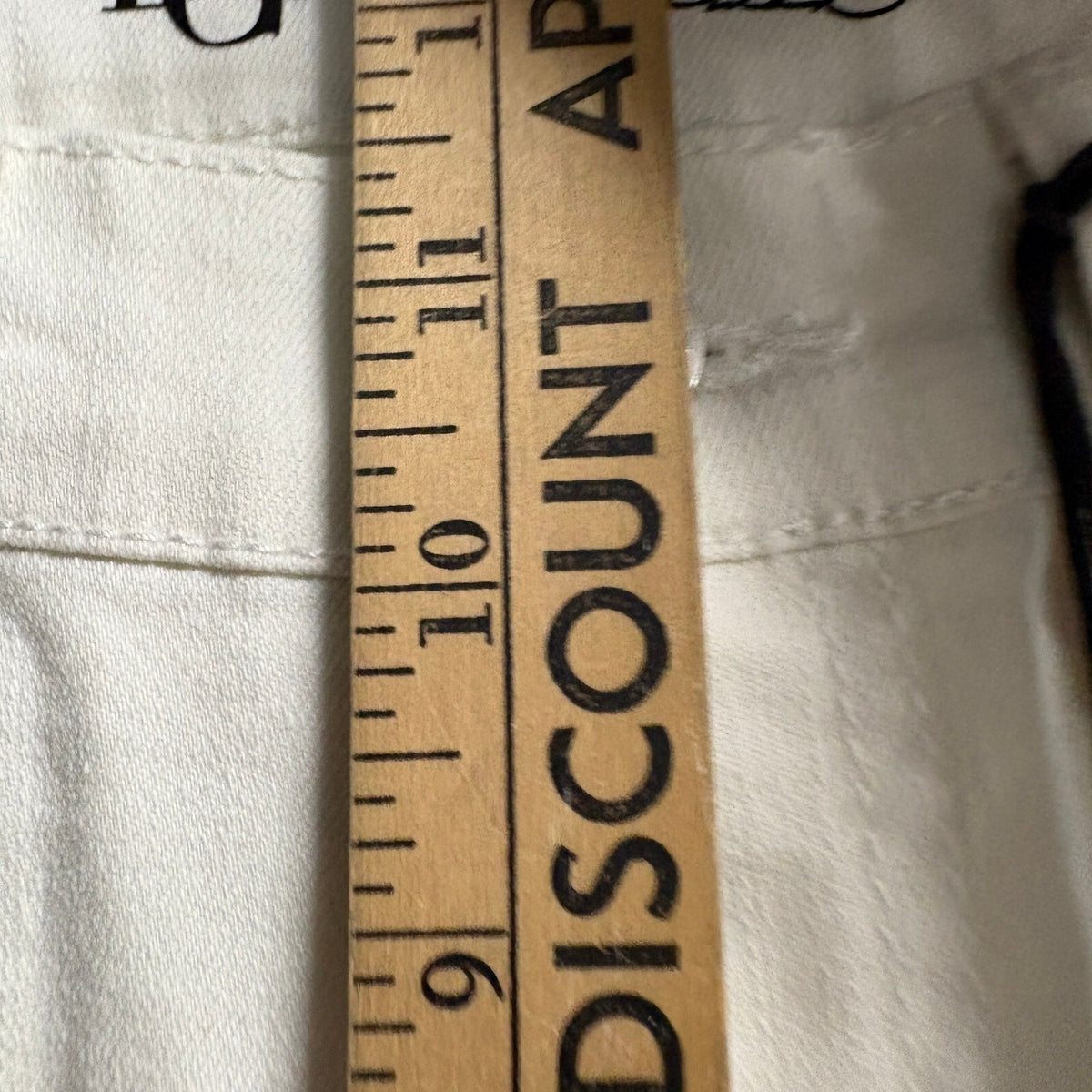 DG2 Diane Gilman Jeans Women Size 4 Off White Frayed Seam Flare Stretch NWT
