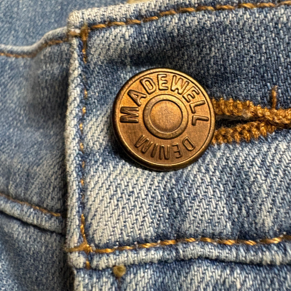 Madewell The Perfect Vintage Jean Womens 27 Blue Distressed Raw Hem High Rise