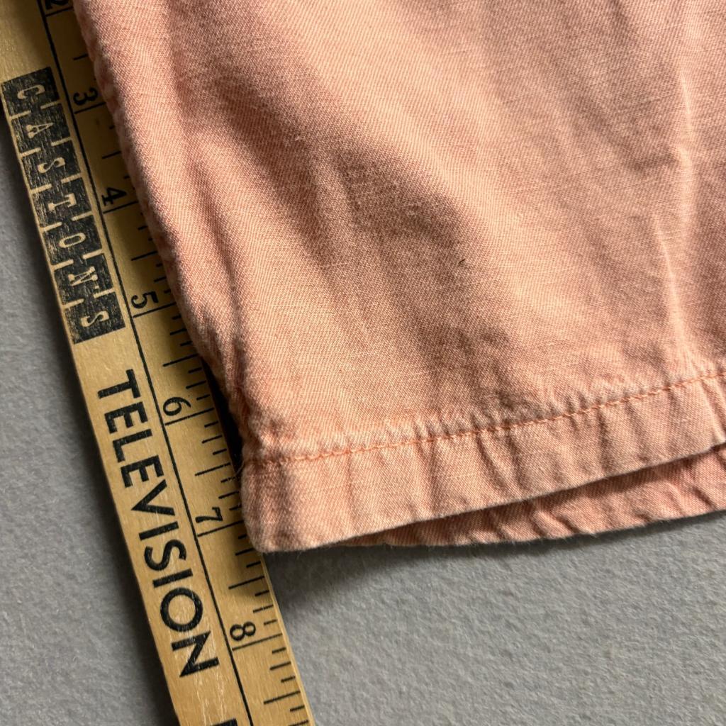 Scotch and Soda Amsterdam Fave Shorts Mens 32 Pink Cotton Linen Blend Chino