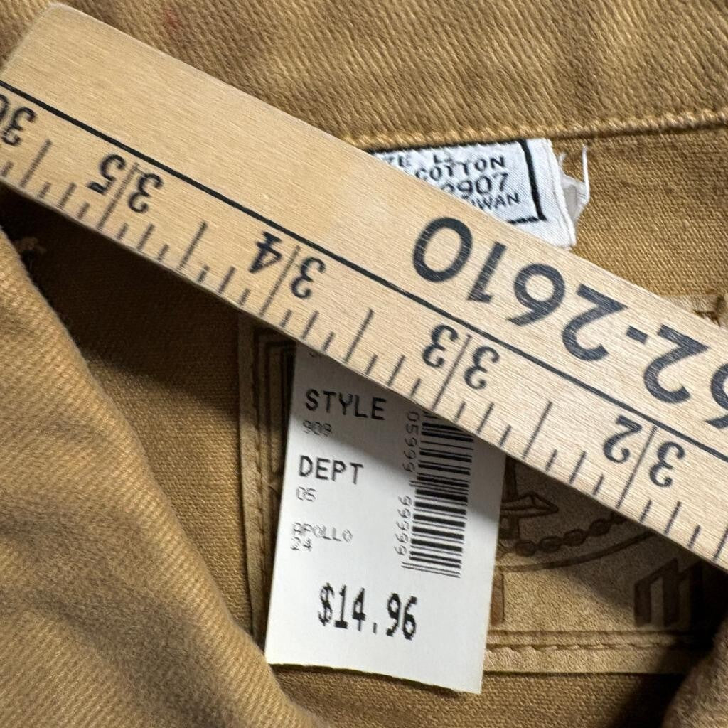 Vintage Culture Jam Canvas Chore Jacket Mens Large Brown Cotton Work Utility