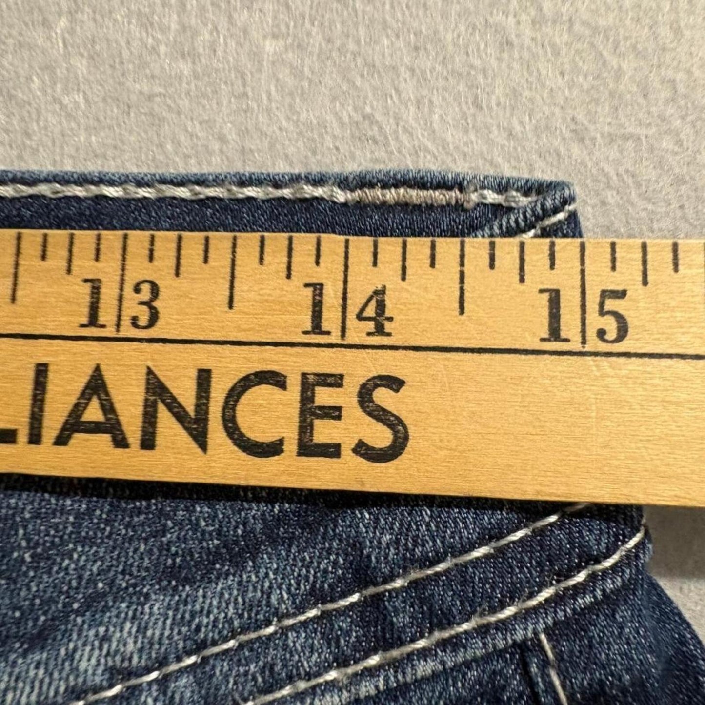 Reclaim Regular Bootleg Jeans Mens 29x30 Blue Denim Stretch Bootcut