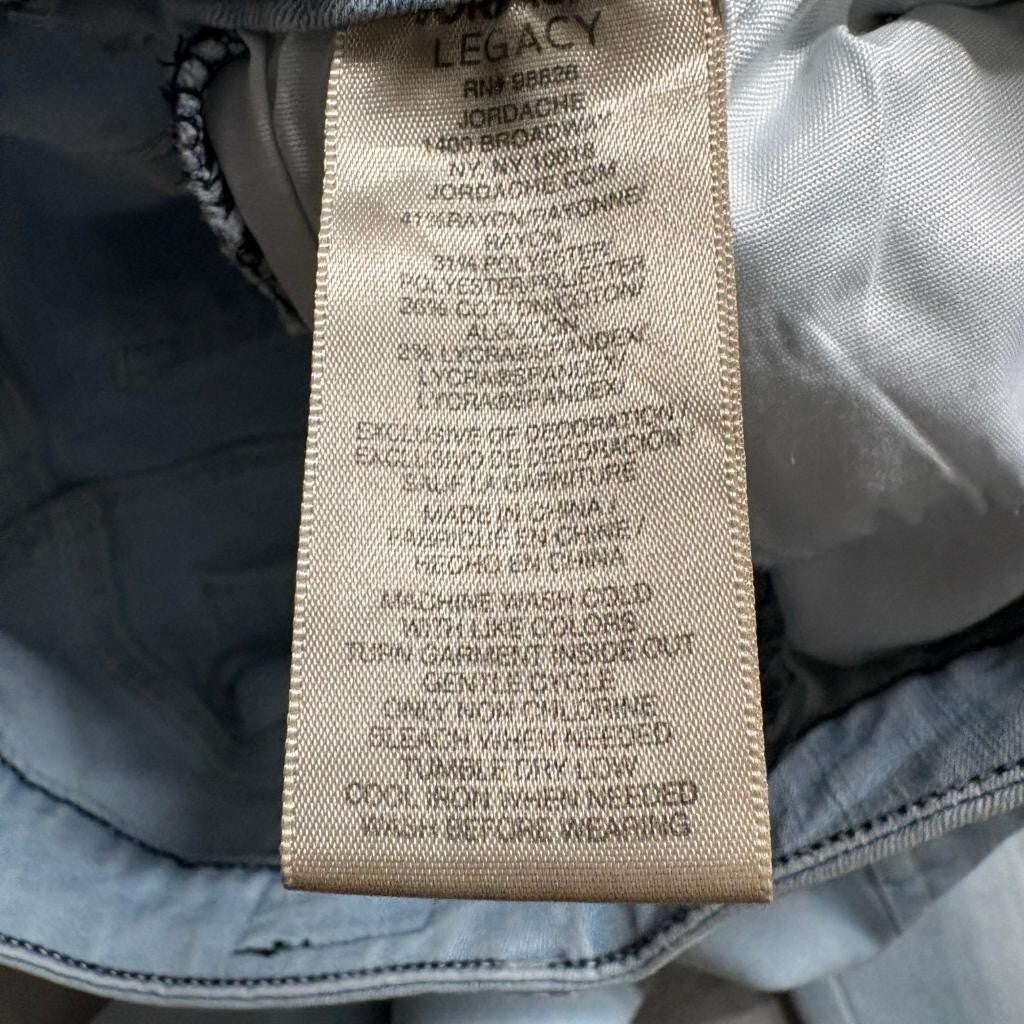 Jordache Legacy Womens Skinny Jeans Size 4 Light Wash Studded Pockets Stretch