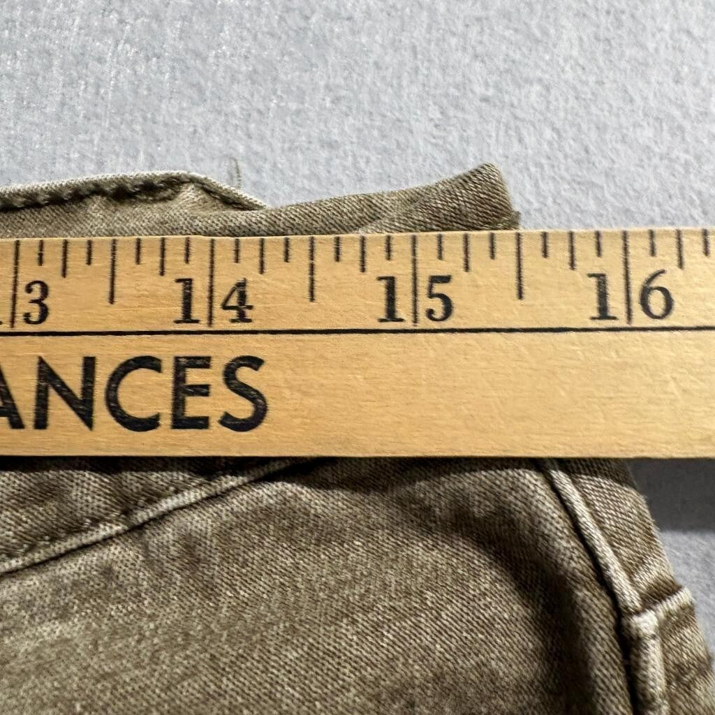 DG2 by Diane Gilman Jeans Womens 6 Brown Denim Embellished Straight Leg Stretch