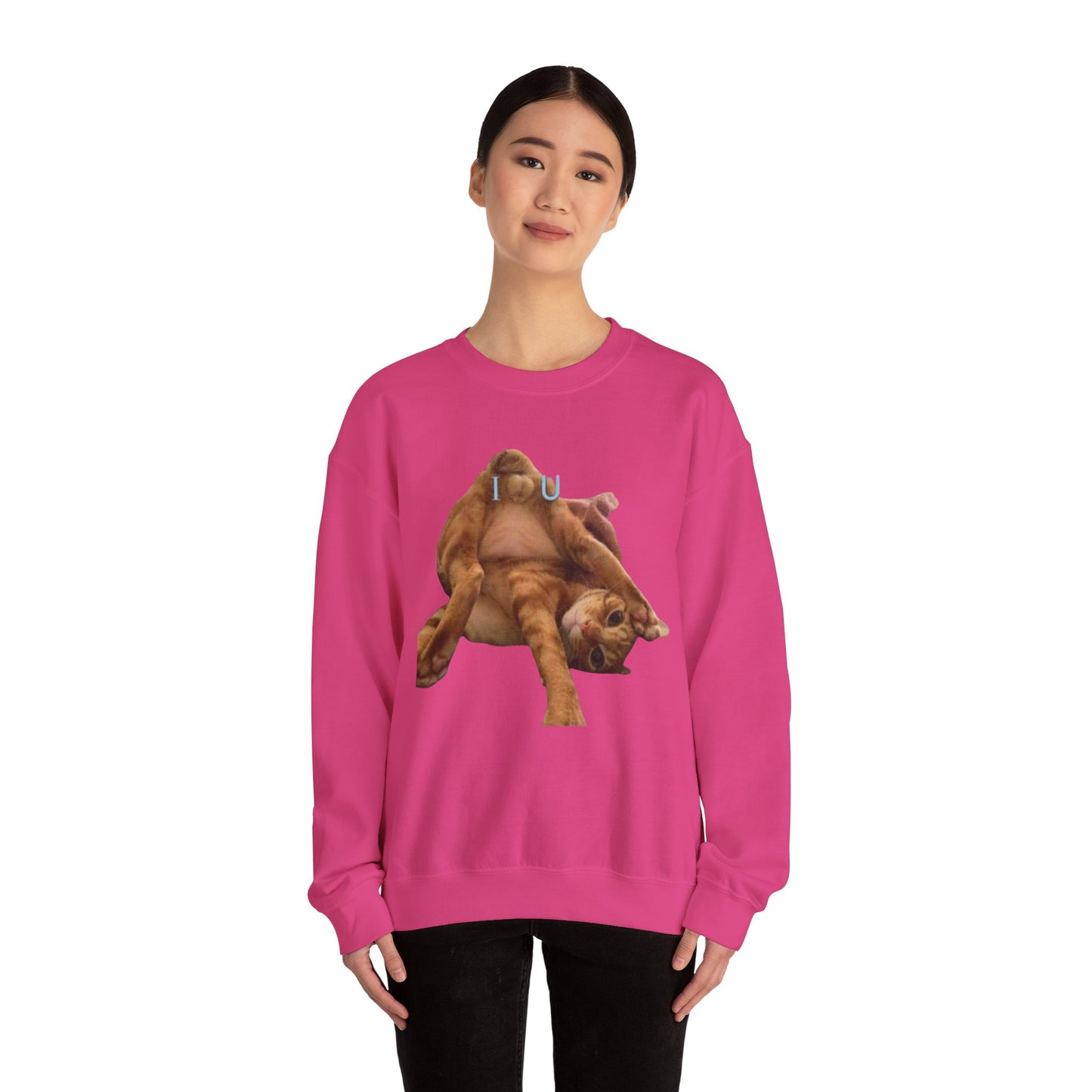 Cat Love Unisex Sweatshirt Valentine Gift