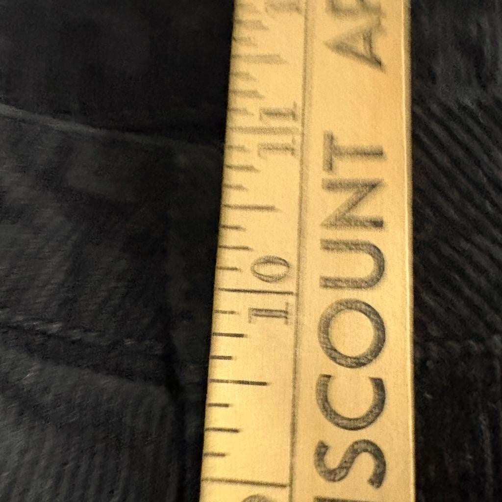 H&M Divided Corduroy Pants Womens Size 2 Black Wide Leg High Rise Cotton