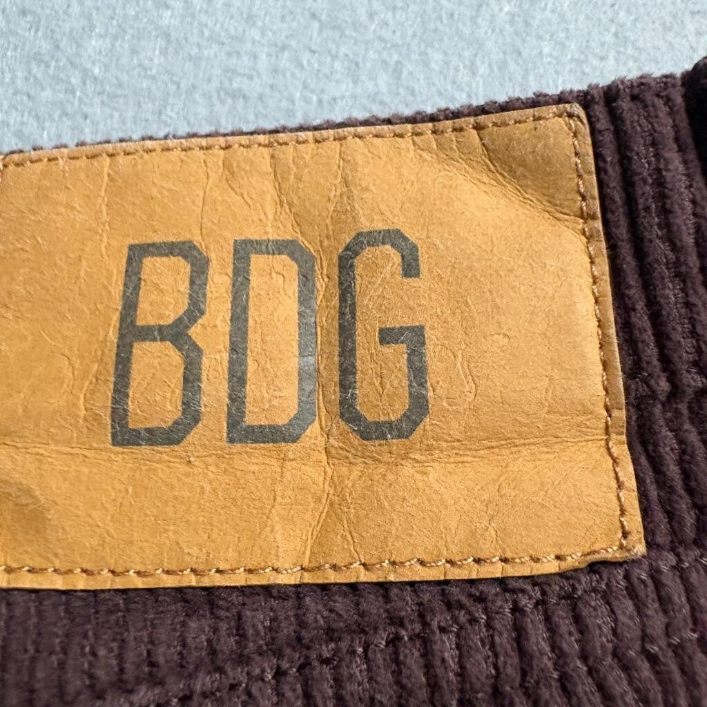 BDG Urban Outfitters Corduroy Pants Womens 27 Brown High Wide Leg High Rise