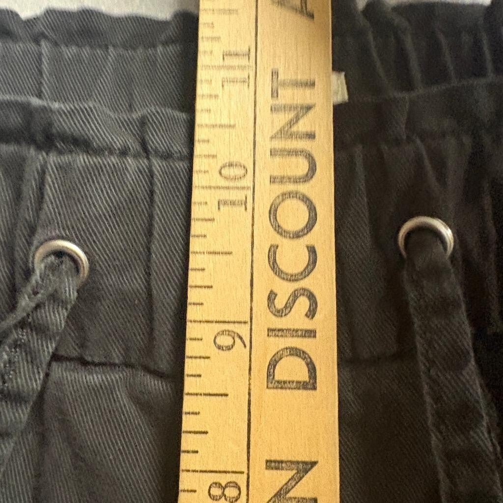 Levi's Women's Jogger Pants Size L Black Drawstring Elastic Waist Cotton Blend