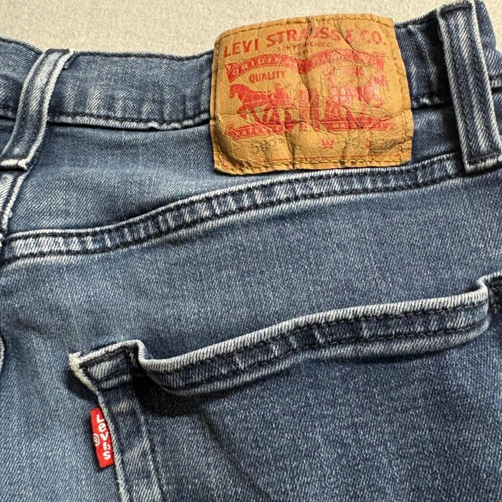 Levi's 502 Regular Taper Jeans Mens 30x32 Blue Denim Stretch Pants