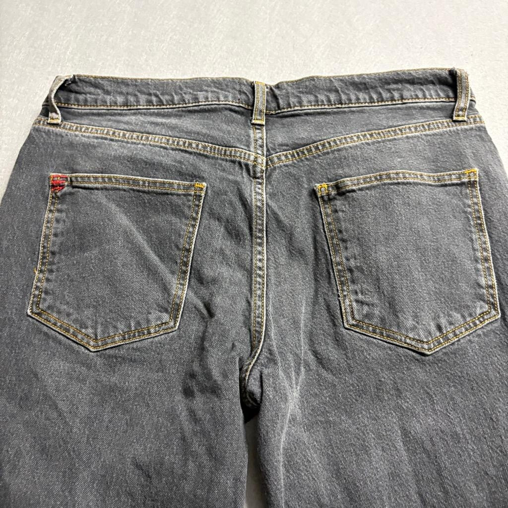 BDG Urban Outfitters Flare Jeans Womens 32 Gray Faded Denim Mid Rise Wide Leg