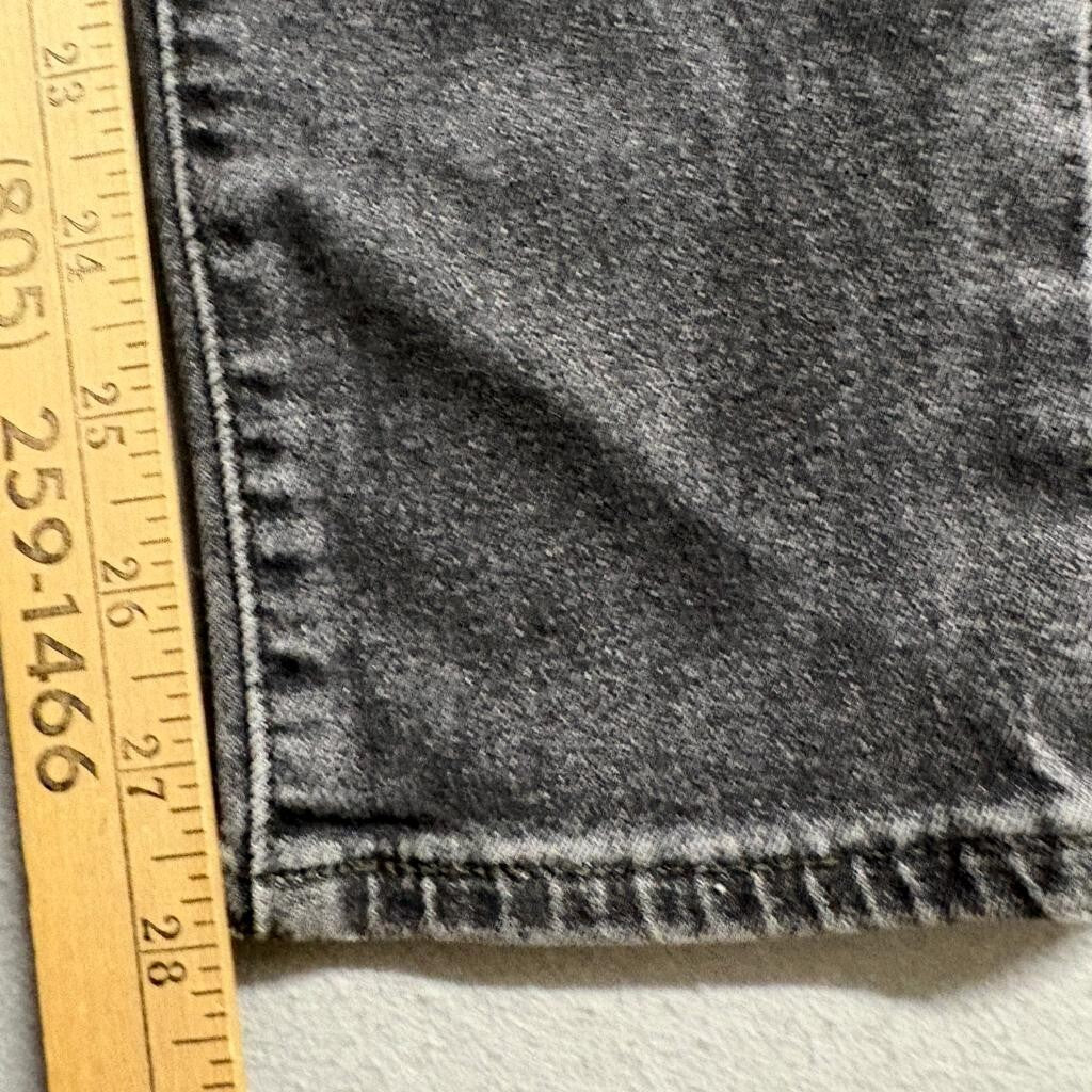 Levis 721 High Rise Skinny Jeans Womens 30 Distressed Ripped Knees Gray Denim