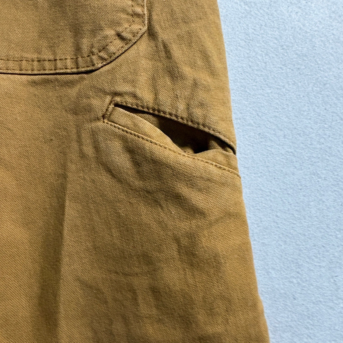 Genuine Dickies Men 42x30 Brown Canvas Utility Work Pants Carpenter Stretch
