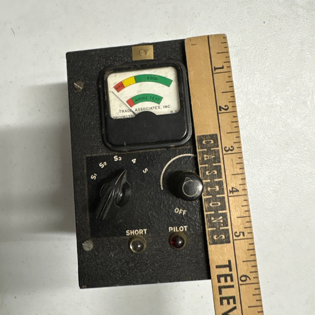 Vintage Trade Associates Vacuum Tube Anode Tester Model SY Brooklyn NY