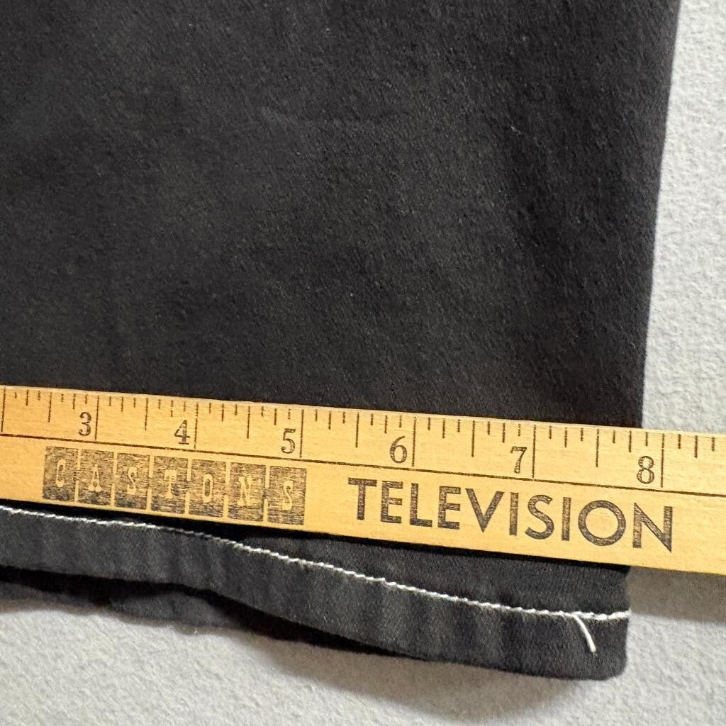 Between Us Black Cargo Pants Womens Size 9 Contrast Stitch High Rise Utility