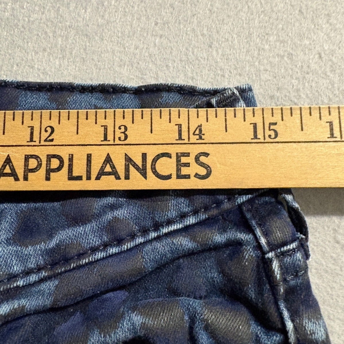 True Religion Halle Super Skinny Jeans Womens 27 Blue Leopard Print Mid Rise USA