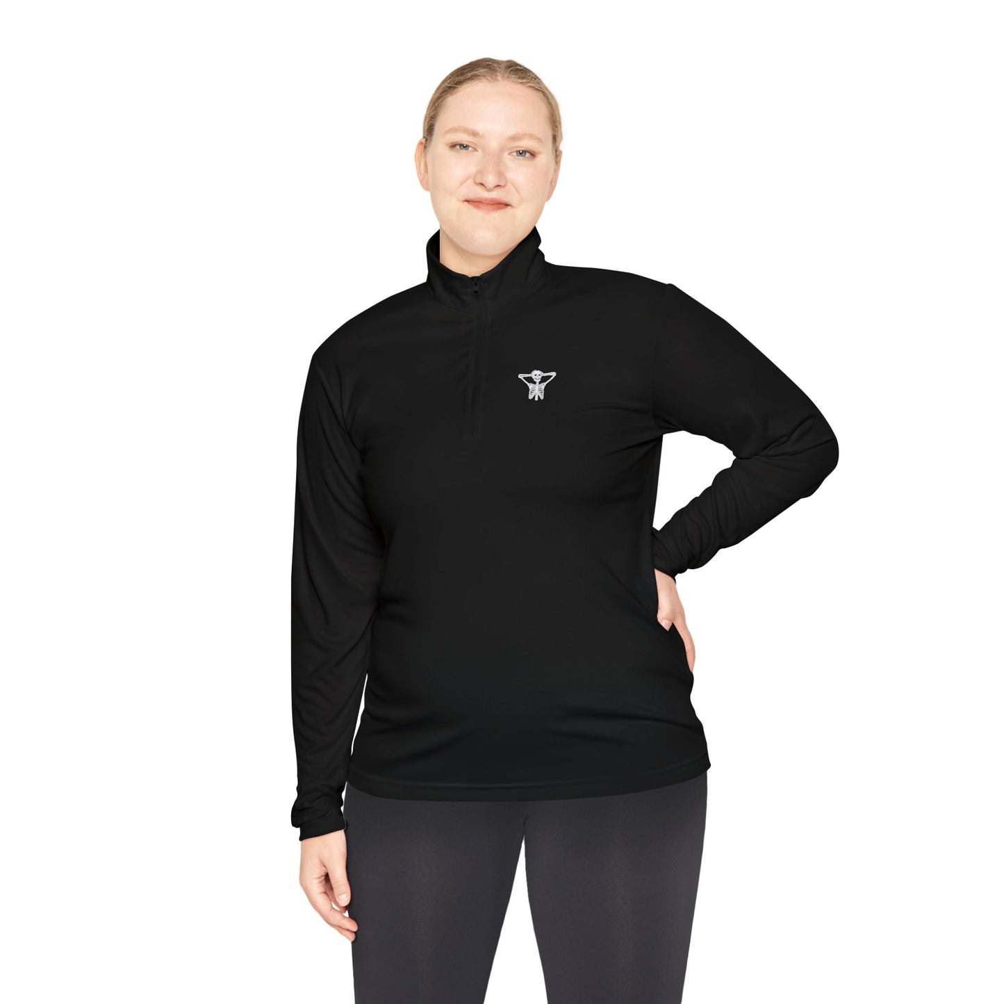 Kickback Skeleton Unisex Quarter-Zip Pullover