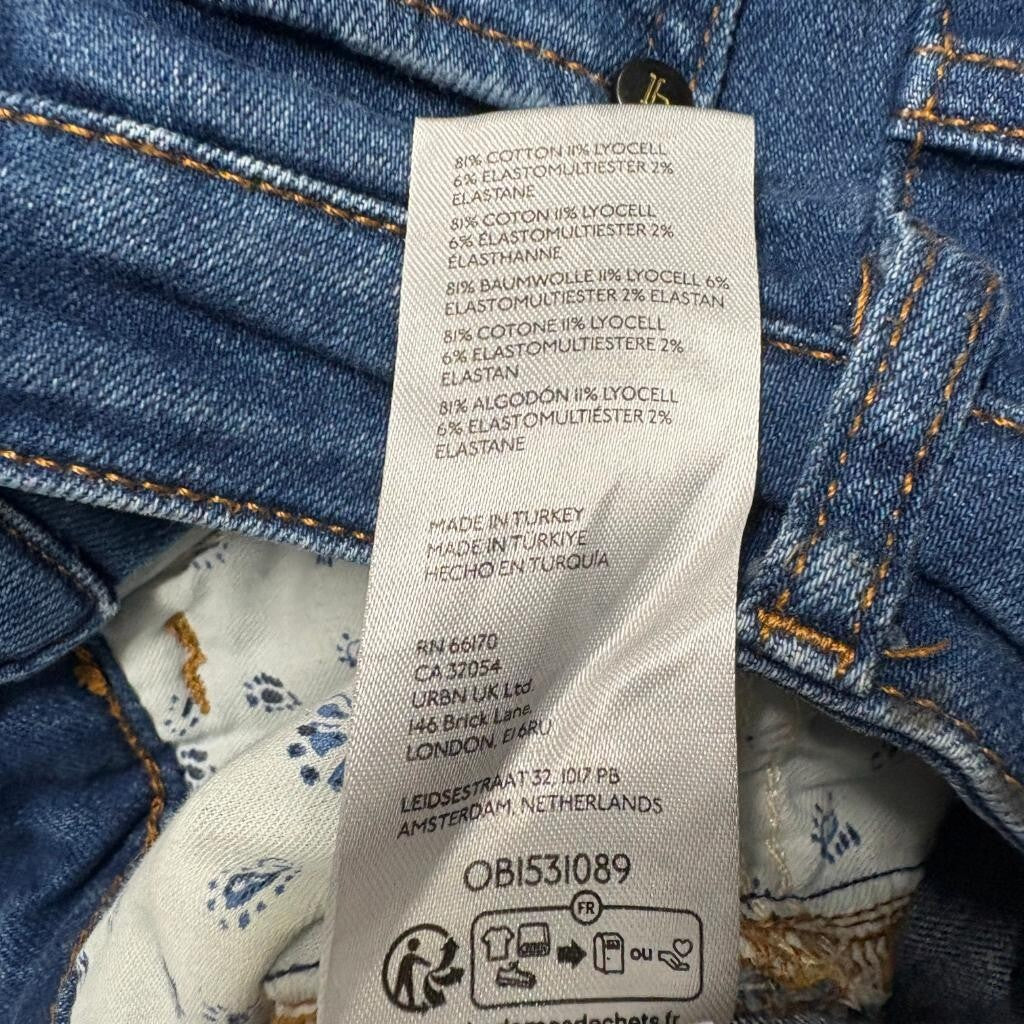 Pilcro and the Letterpress Flare Jeans Womens 25 Blue Denim Anthropologie