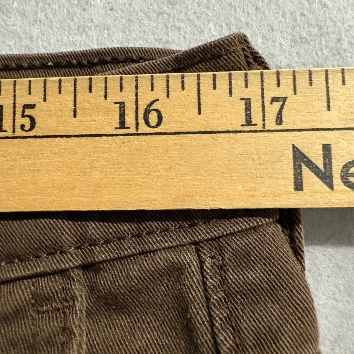 Levi's Mens Chino Pants Brown Cotton Blend Flat Front W32 L30