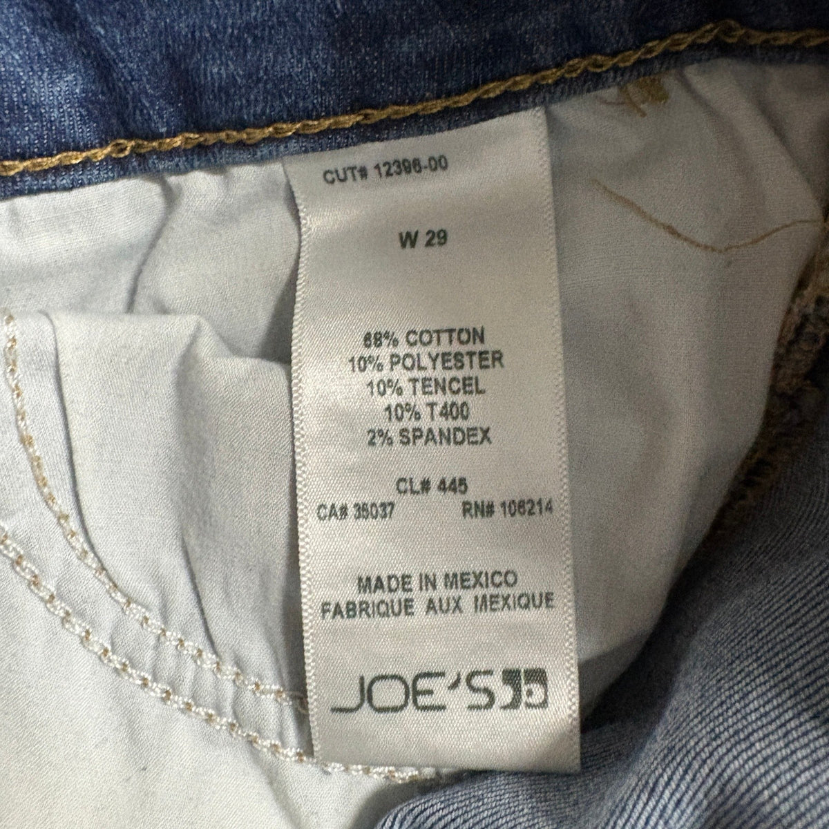 Joe's Jeans Womens 29 Blue Distressed Skinny Denim Jeans Mid Rise Stretch