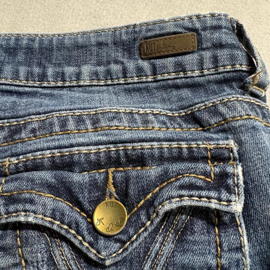Kut from the Kloth Natalie High Rise Bootcut Jeans Womens Size 6 Blue Stretch
