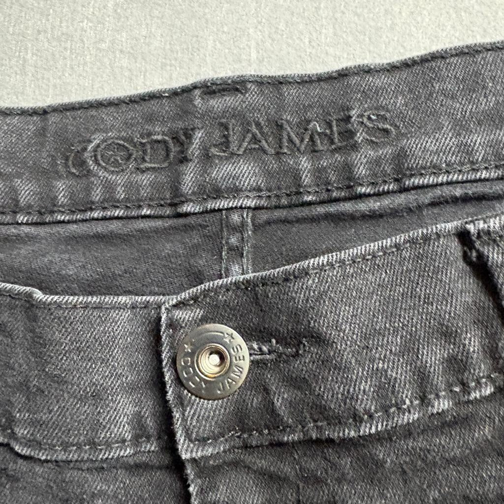 Cody James Mens Jeans 40x34 Black Denim Stretch Straight Leg Western Pants