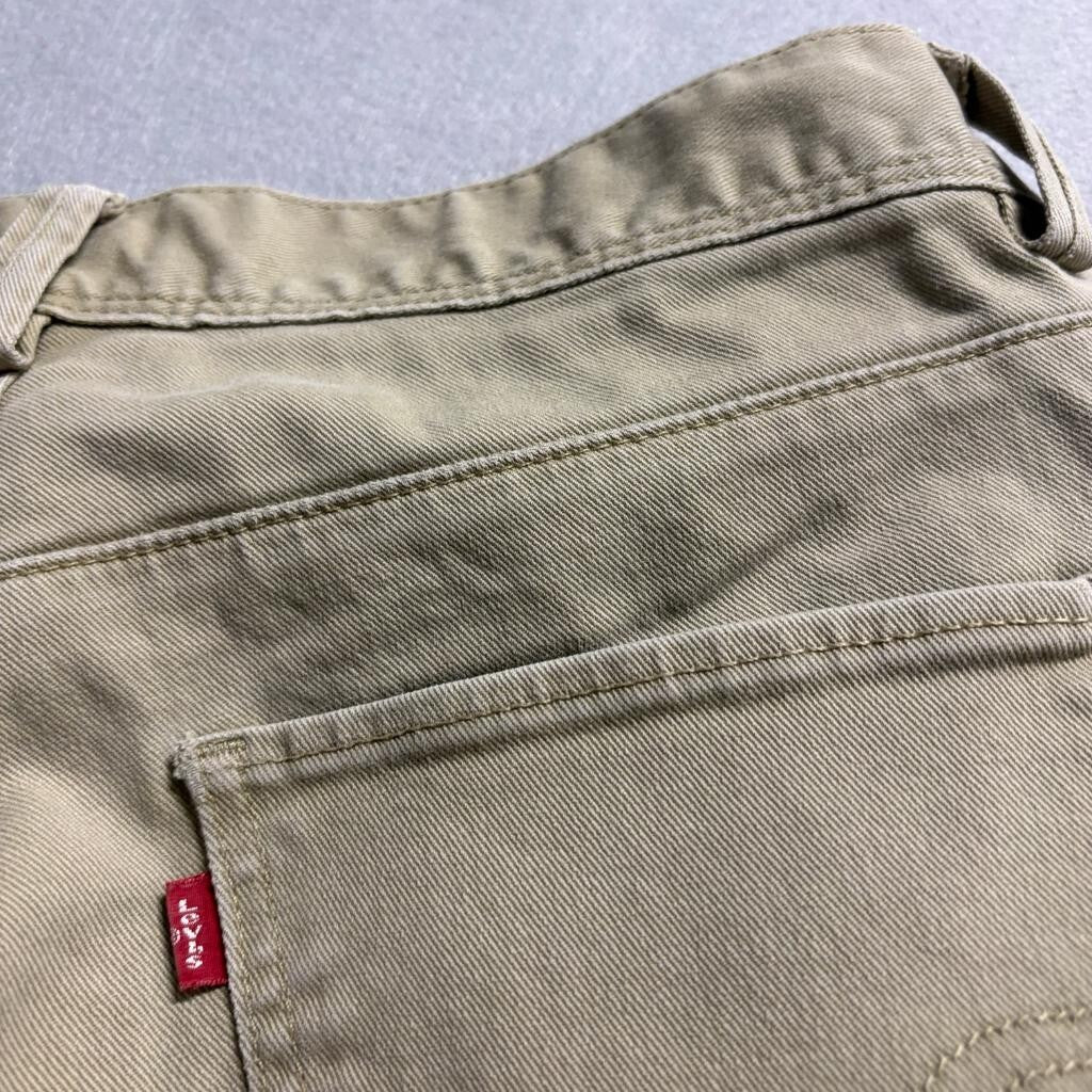 Levis 511 Skinny Pants Mens 32x32 Khaki Tan Cotton Blend Stretch Chino 5-Pocket