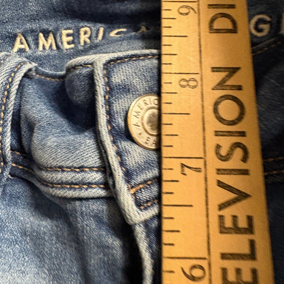 American Eagle Kick Boot Jeans Womens 000 Regular Next Level Stretch Blue Denim