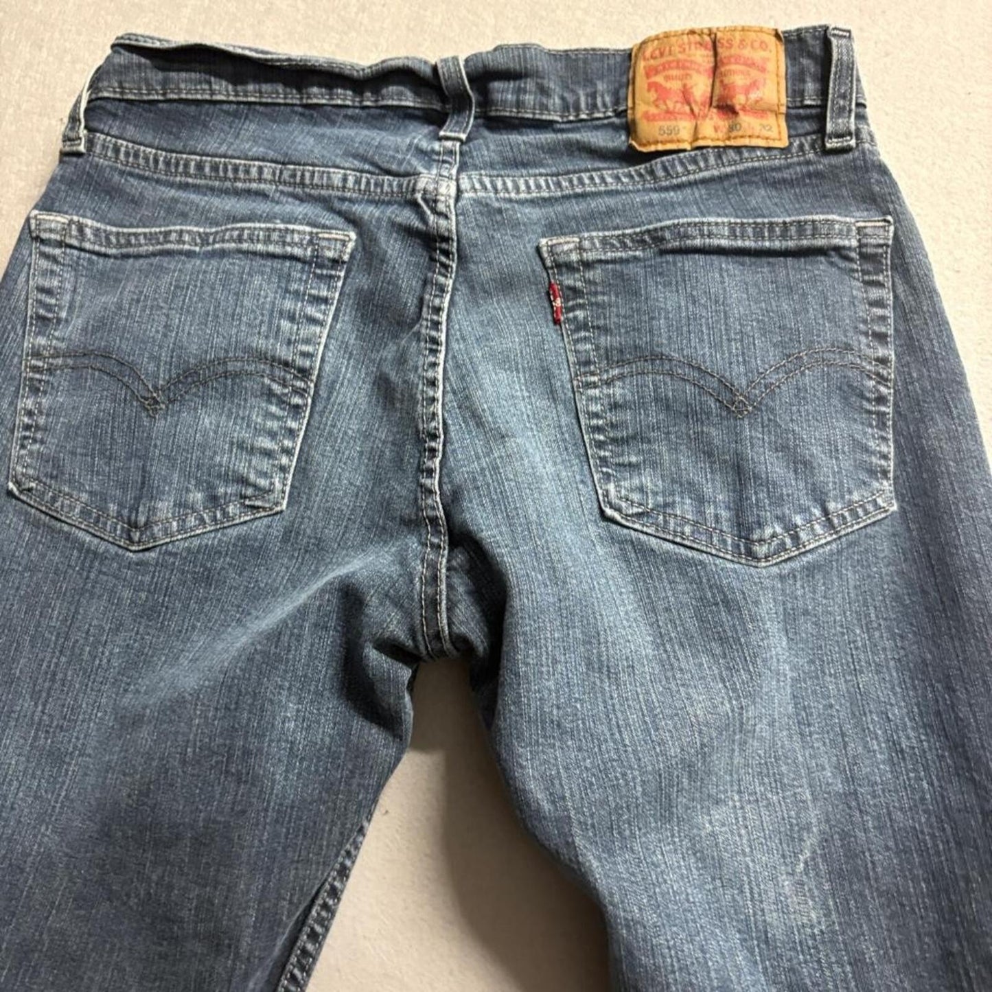 Levi's 559 Relaxed Straight Jeans Mens 30x32 Blue Denim Medium Wash Pants 30x30