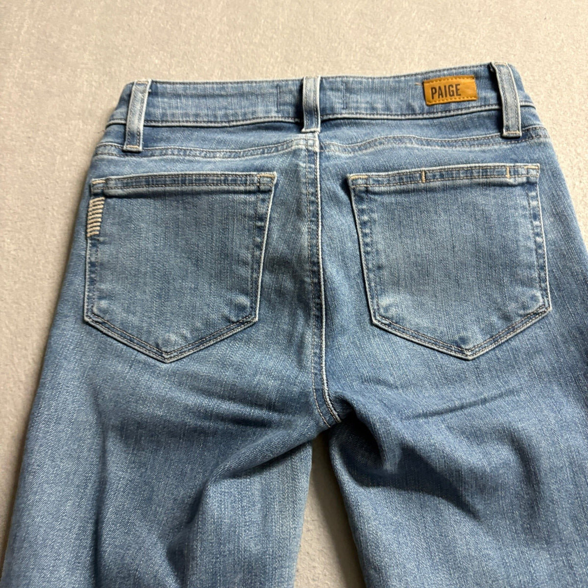 Paige Denim Skyline Skinny Jeans Womens Size 23 Blue Stretch Denim Pants