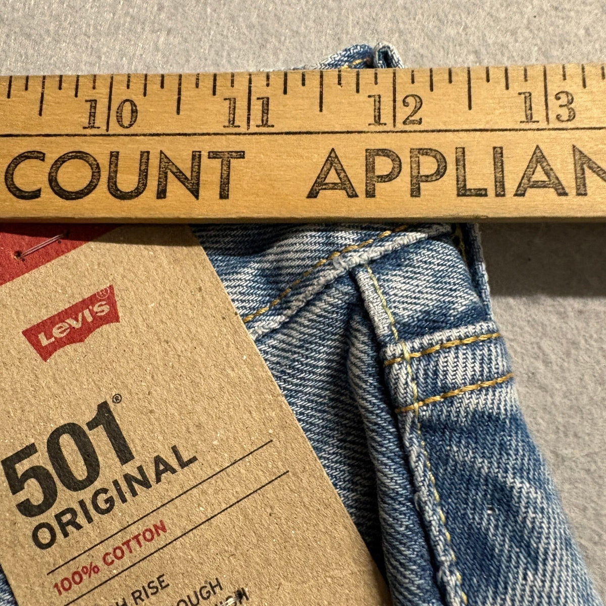 Levi's 501 Original High Rise Straight Leg Jeans Womens 24 x 30 Silver Stripe