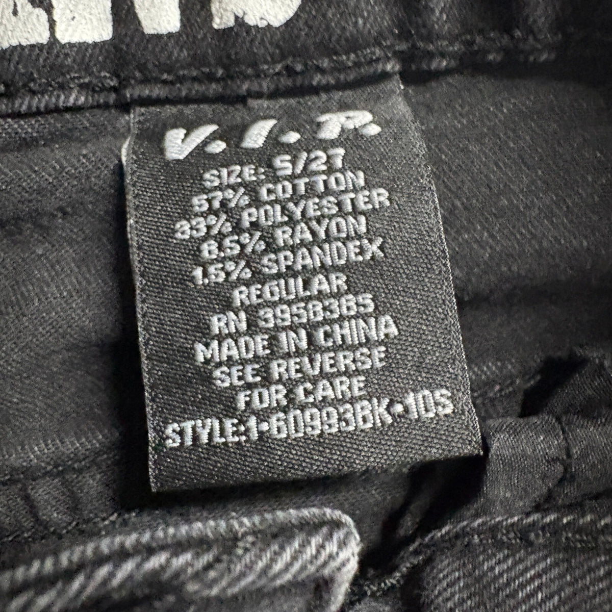VIP Jeans Womens Size S 27 Black Multi Pocket Cargo Denim Pants Stretch Wide Leg
