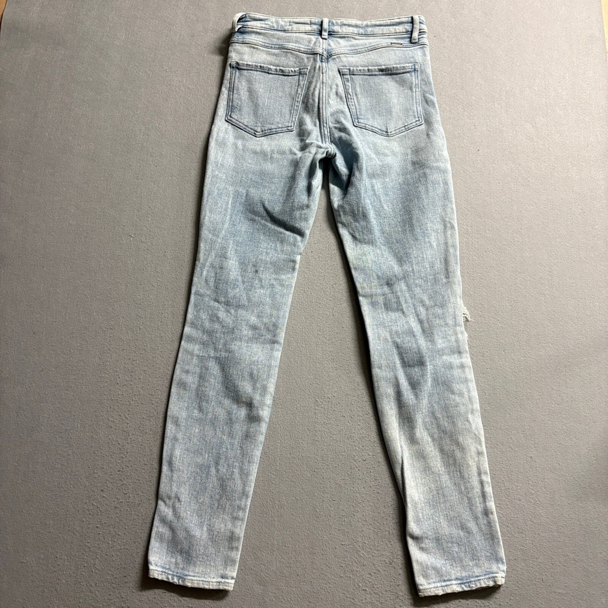Marciano Los Angeles Stiletto No 97 Distressed Skinny Jeans Womens 26 Blue USA
