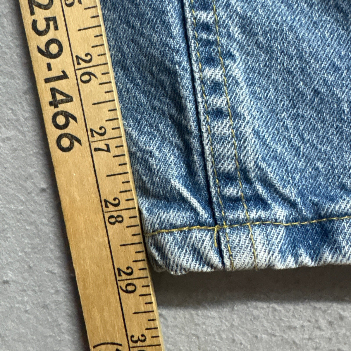 Lee Denim Jeans Mens 34x30 Light Blue Wash Straight Leg Workwear Distressed