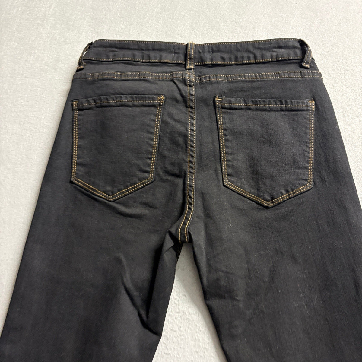 Bobore Flare Jeans Womens Size 25 Black Denim High Rise Bell Bottoms Stretch NWT