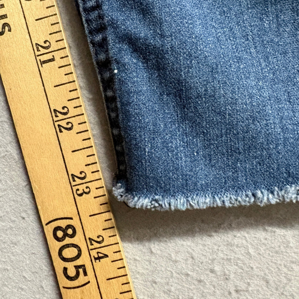 Democracy Ab Solution Womens Size 4 Ankle Skinny Jeans Raw Cut Frayed Hem Blue