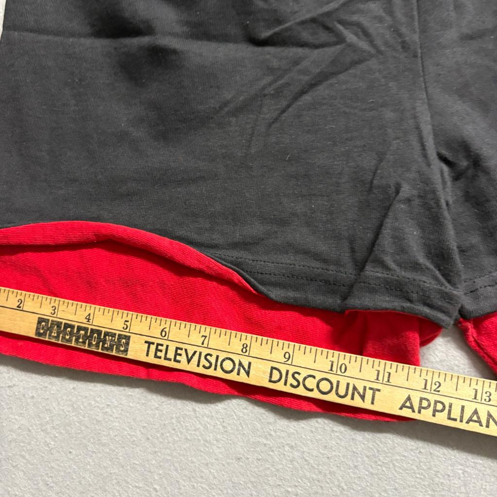 Vintage MacGregor Double Layer Shorts Womens Large Black Red Cotton Made in USA