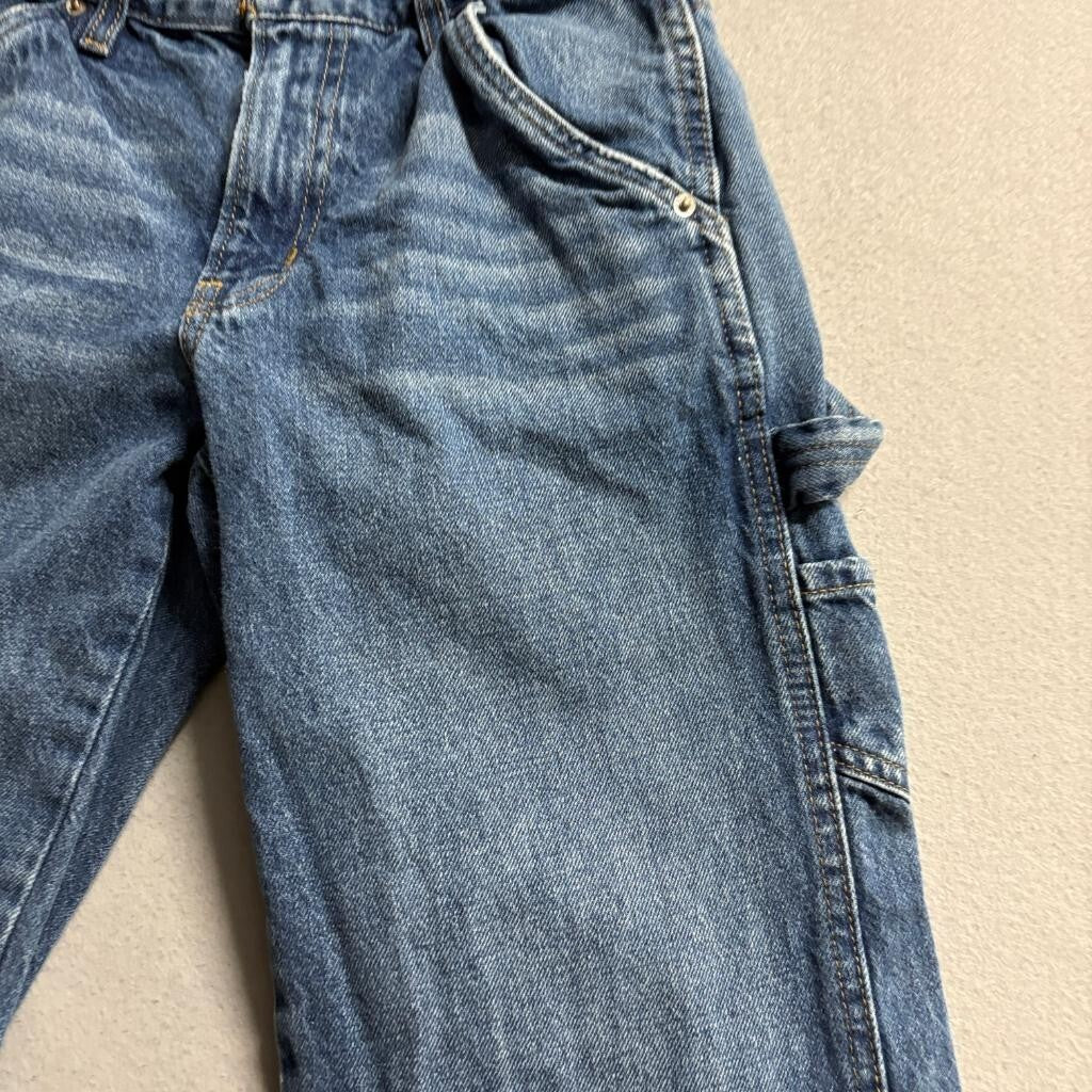 BDG Urban Outfitters Carpenter Jeans Womens 24 Blue Denim High Rise Raw Hem
