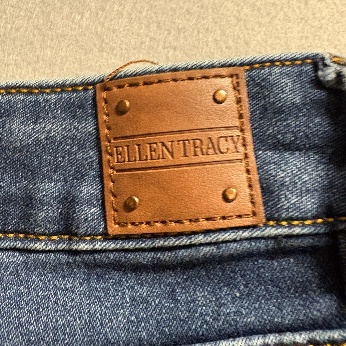 Ellen Tracy Lizette Skinny Jeans Womens Size 4 Blue Stretch Denim Ankle Pants