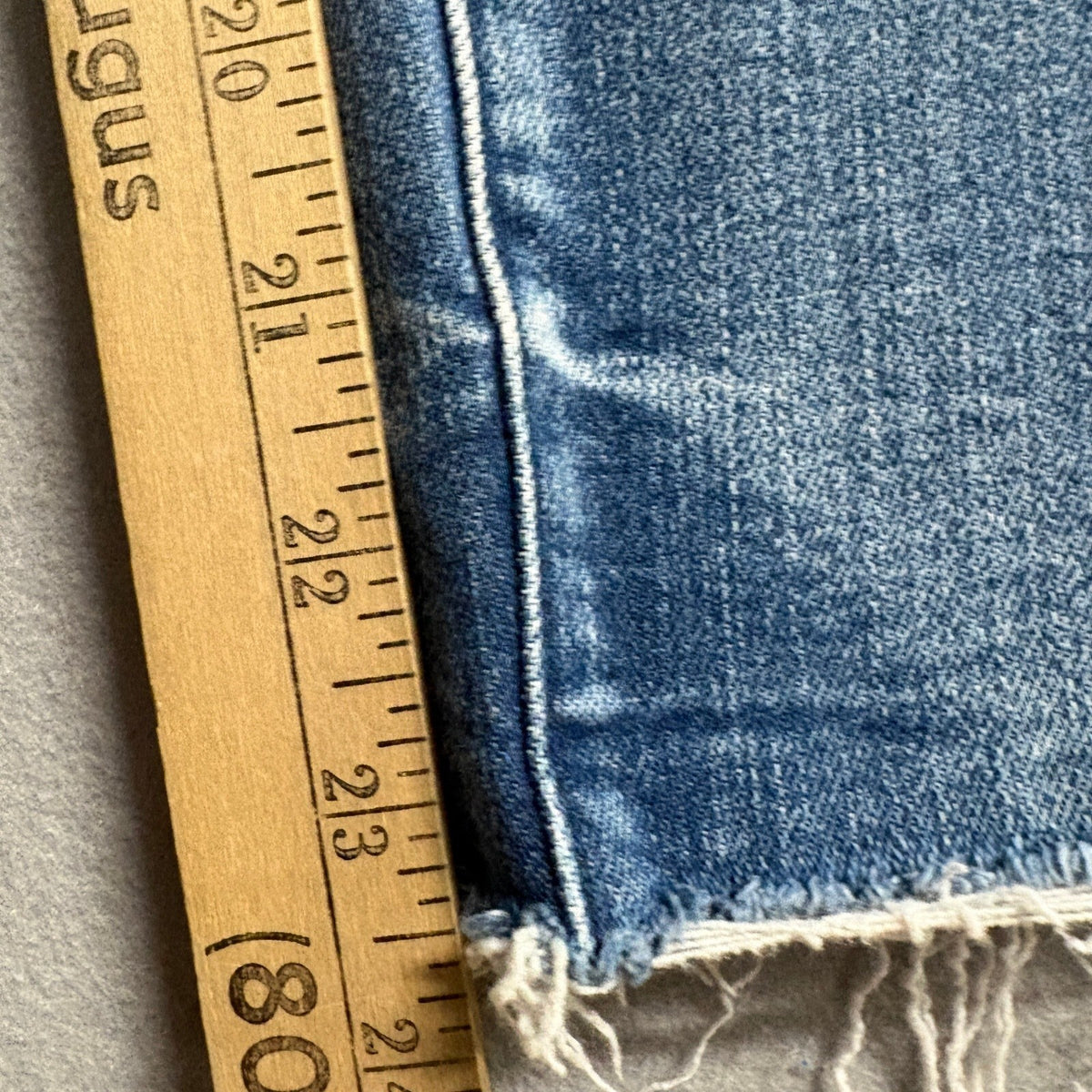 Judy Blue High Waist Raw Hem Ankle Straight Jeans Womens Size 9/29 JB88525 Blue