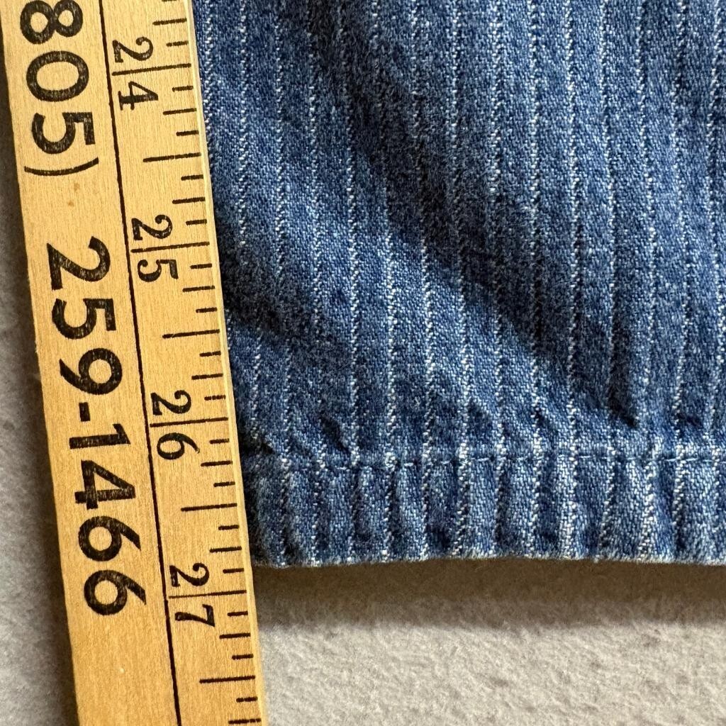 Vintage Levis 90s White Tab Striped Jeans Womens 16 Medium Wash High Rise Mom