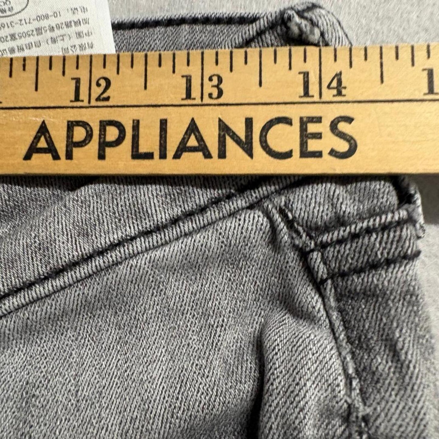 Hollister Low Rise Flare Jeans Womens 5R Gray Distressed Ripped Denim