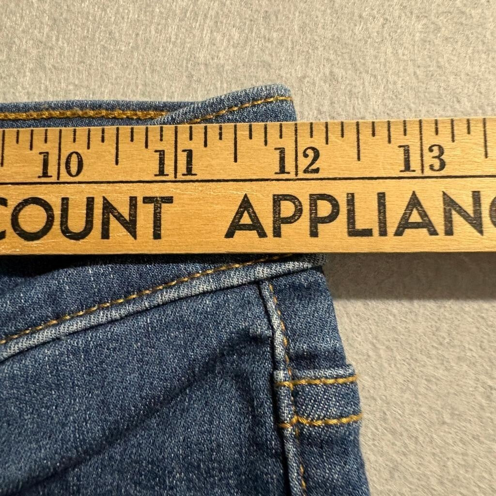 Levis Mile High Super Skinny Jeans Womens 25 x 28 Blue Denim Stretch High Rise
