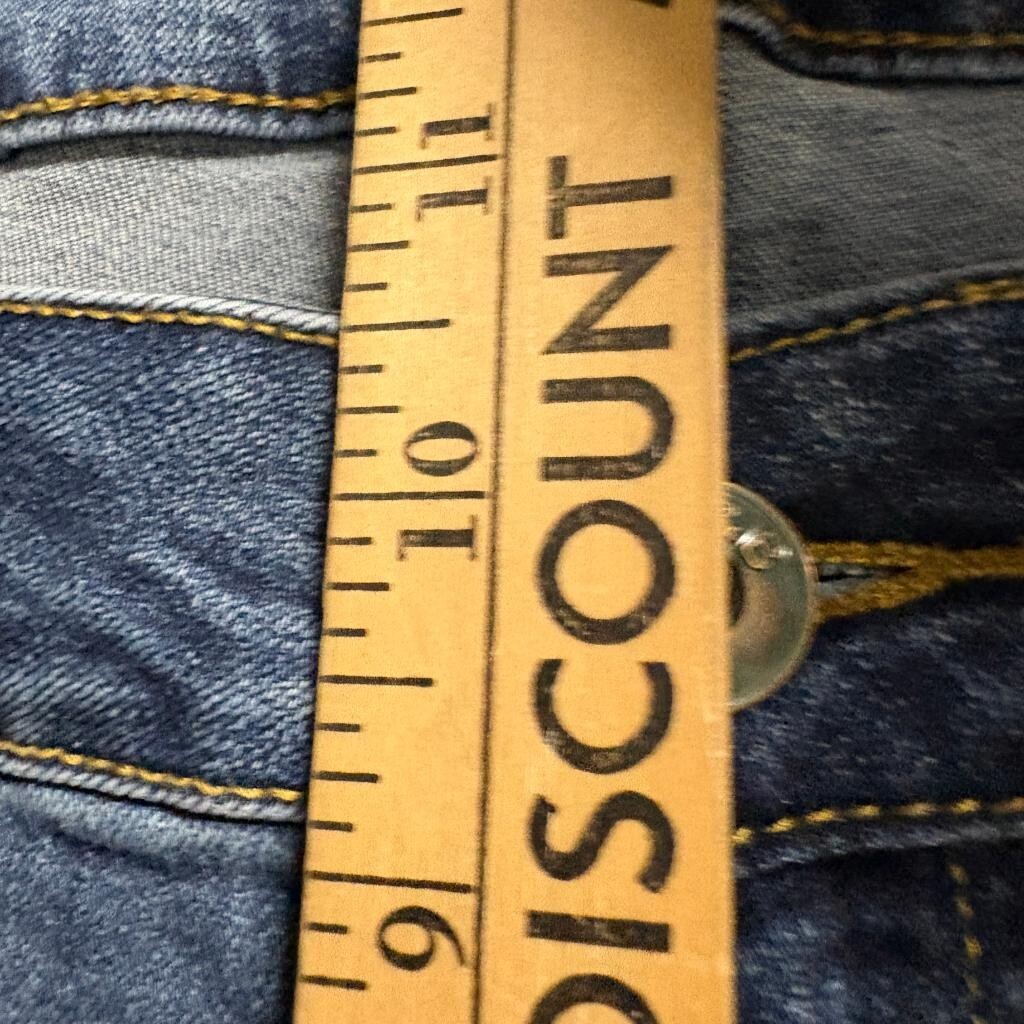 Lucky and Blessed L&B Mid Rise Boyfriend Jeans Womens Plus Size Blue Denim