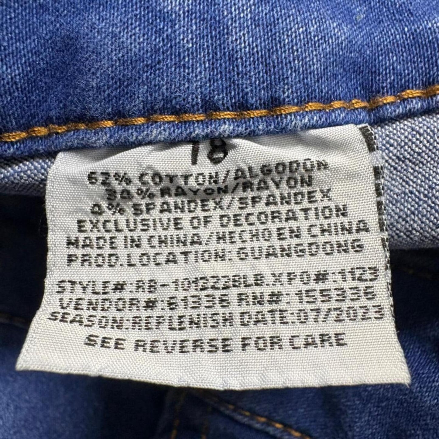 Red Bottoms Cargo Jeans Womens 18 Blue Stretch Denim Skinny Utility Pockets