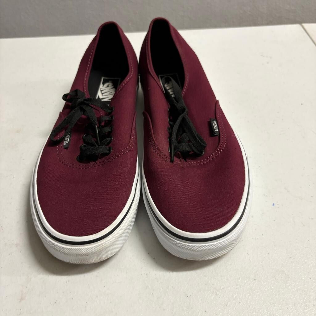 Vans Authentic Port Royale Black Mens Size 11 Sneakers Burgundy VN000QER5U8