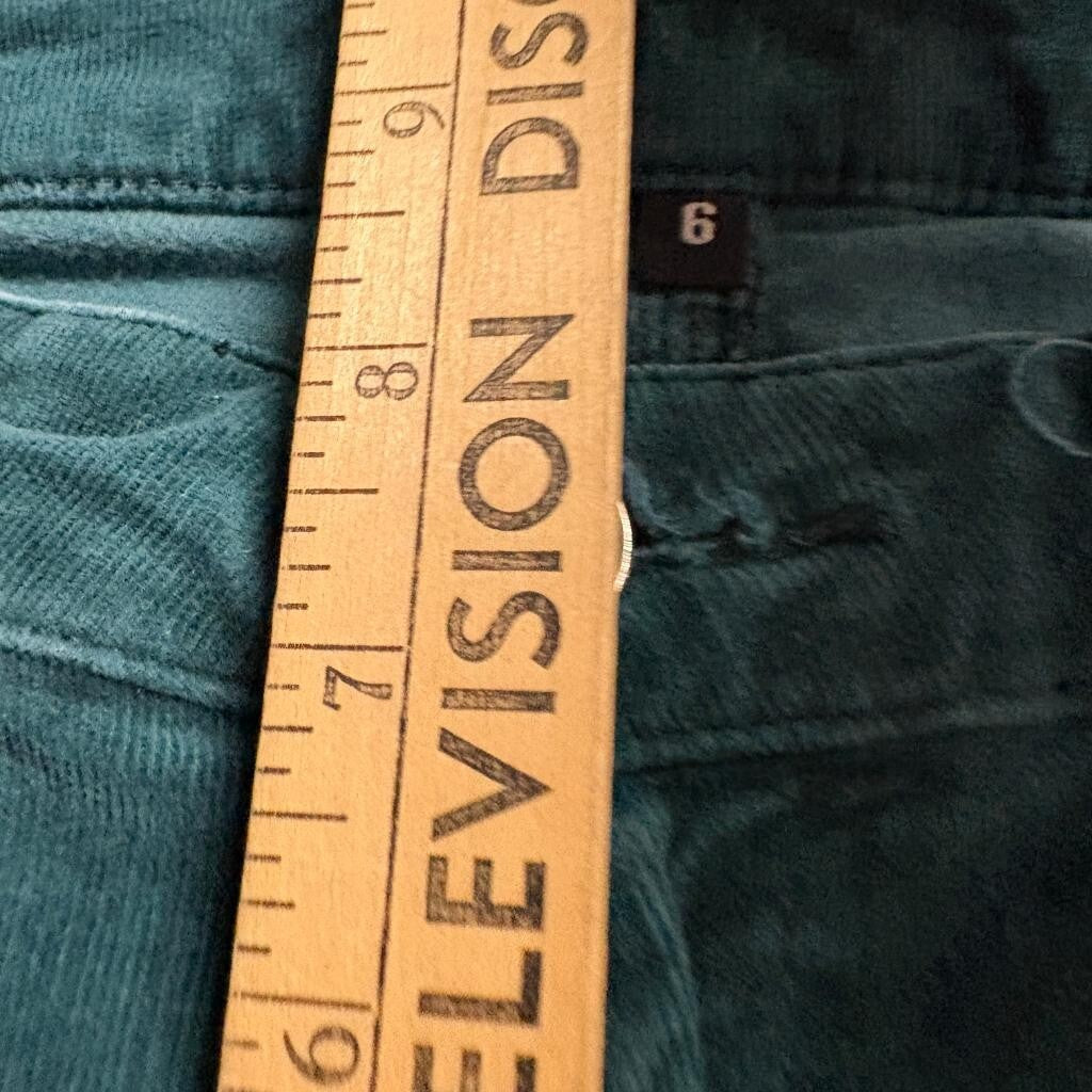 Kut from the Kloth Corduroy Pants Womens Size 6 Green Bootcut Stretch Cord